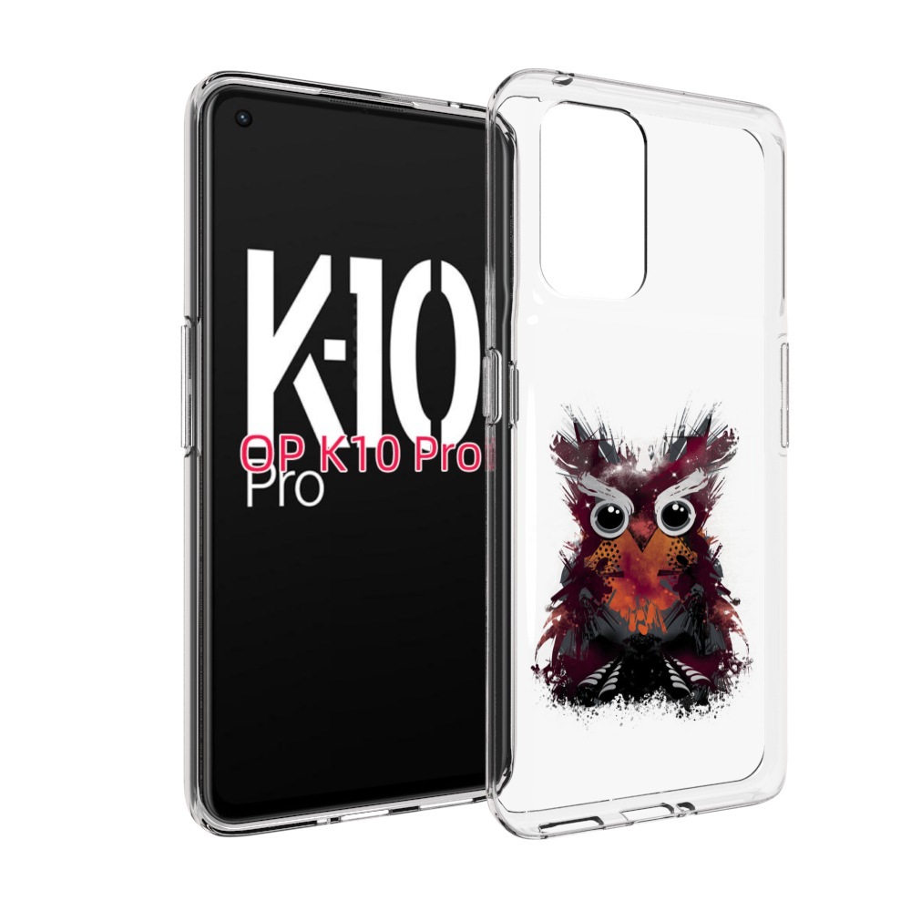 

Чехол MyPads Необычная сова для OPPO K10 Pro, Прозрачный, Tocco
