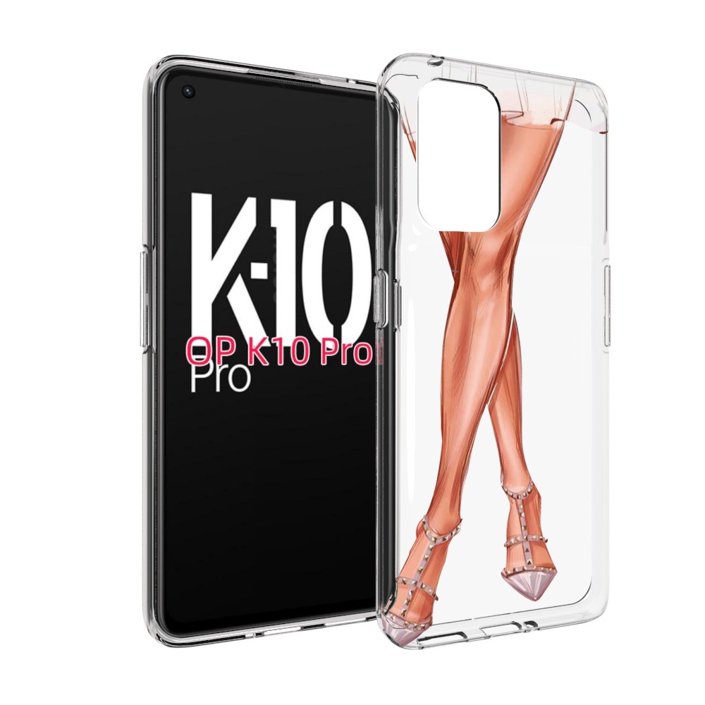 

Чехол MyPads Ножки для OPPO K10 Pro, Прозрачный, Tocco