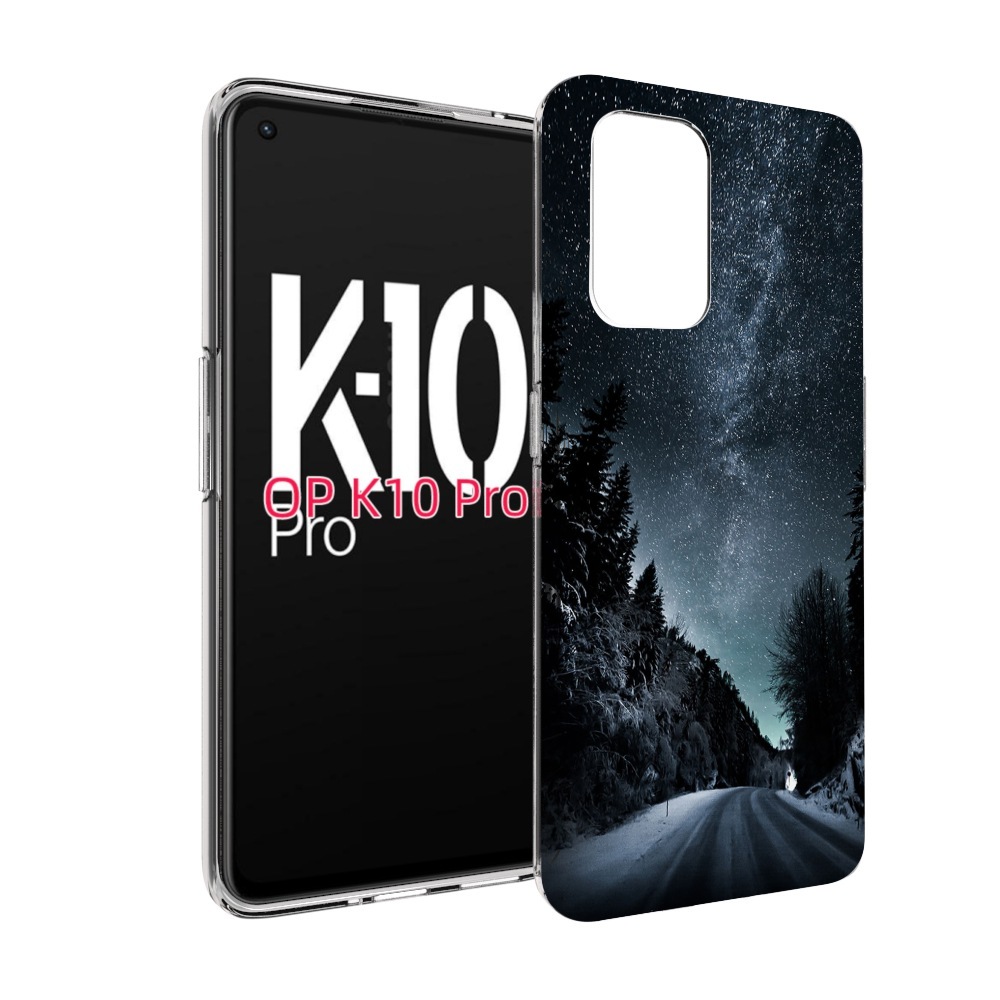 

Чехол MyPads Ночной-лес для OPPO K10 Pro, Прозрачный, Tocco