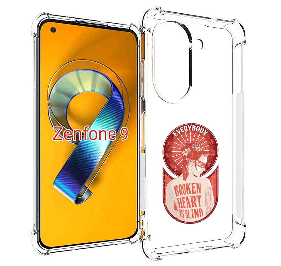 

Чехол MyPads девушка разбитое сердце для Asus Zenfone 9 (AI2202), Прозрачный, Tocco