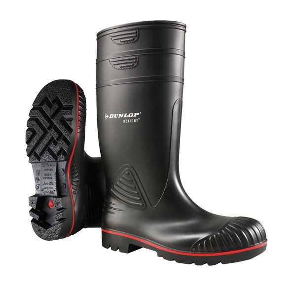 

Резиновые сапоги рабочие мужские DUNLOP ACIFORT HEAVY DUTY FULL SAFETY черные 47 RU, Черный, ACIFORT HEAVY DUTY FULL SAFETY