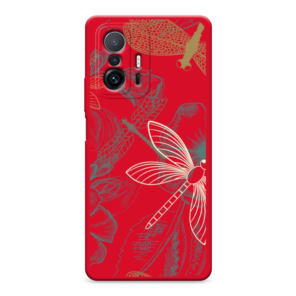 

Чехол Awog на Xiaomi Mi 11T/11T Pro "Тени стрекоз", Разноцветный, 313753-1