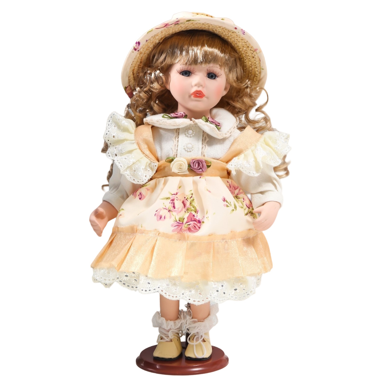 Кукла коллекционная Алиса в желтом платье 30см.