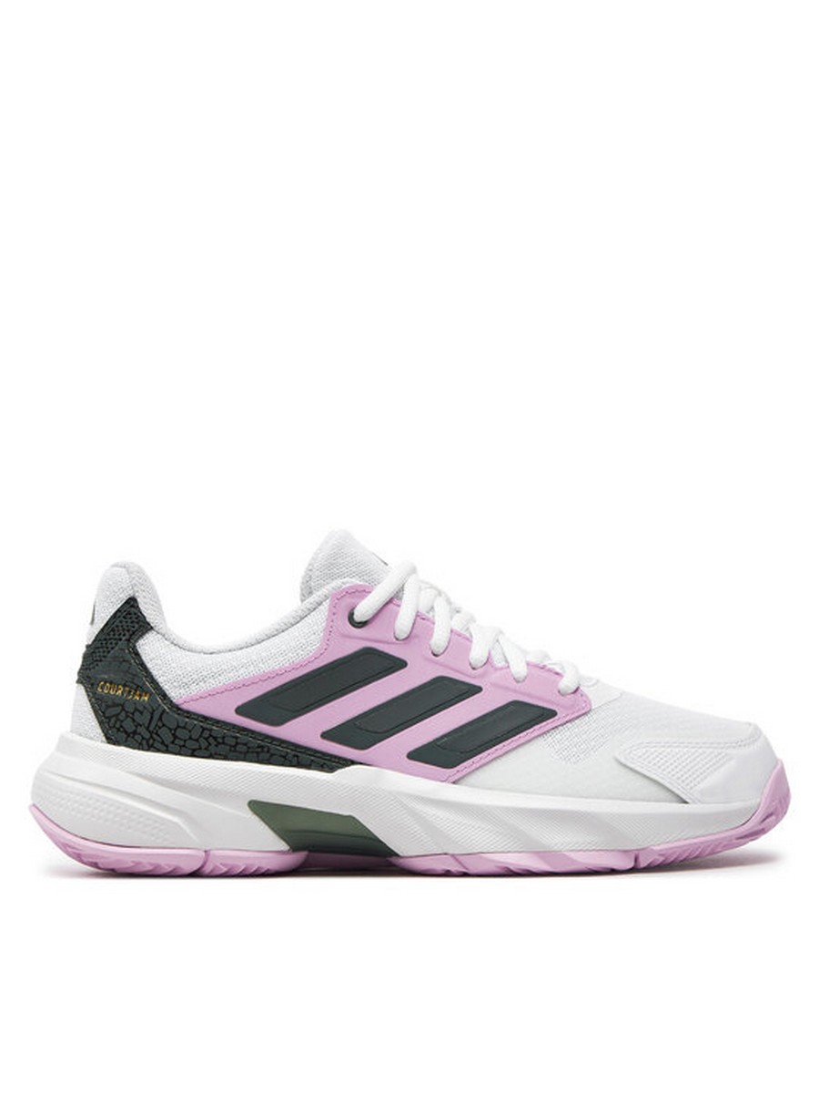 

Кроссовки женские Adidas CourtJam Control 3 Tennis ID2459 белые 39 1/3 EU, Белый, CourtJam Control 3 Tennis ID2459