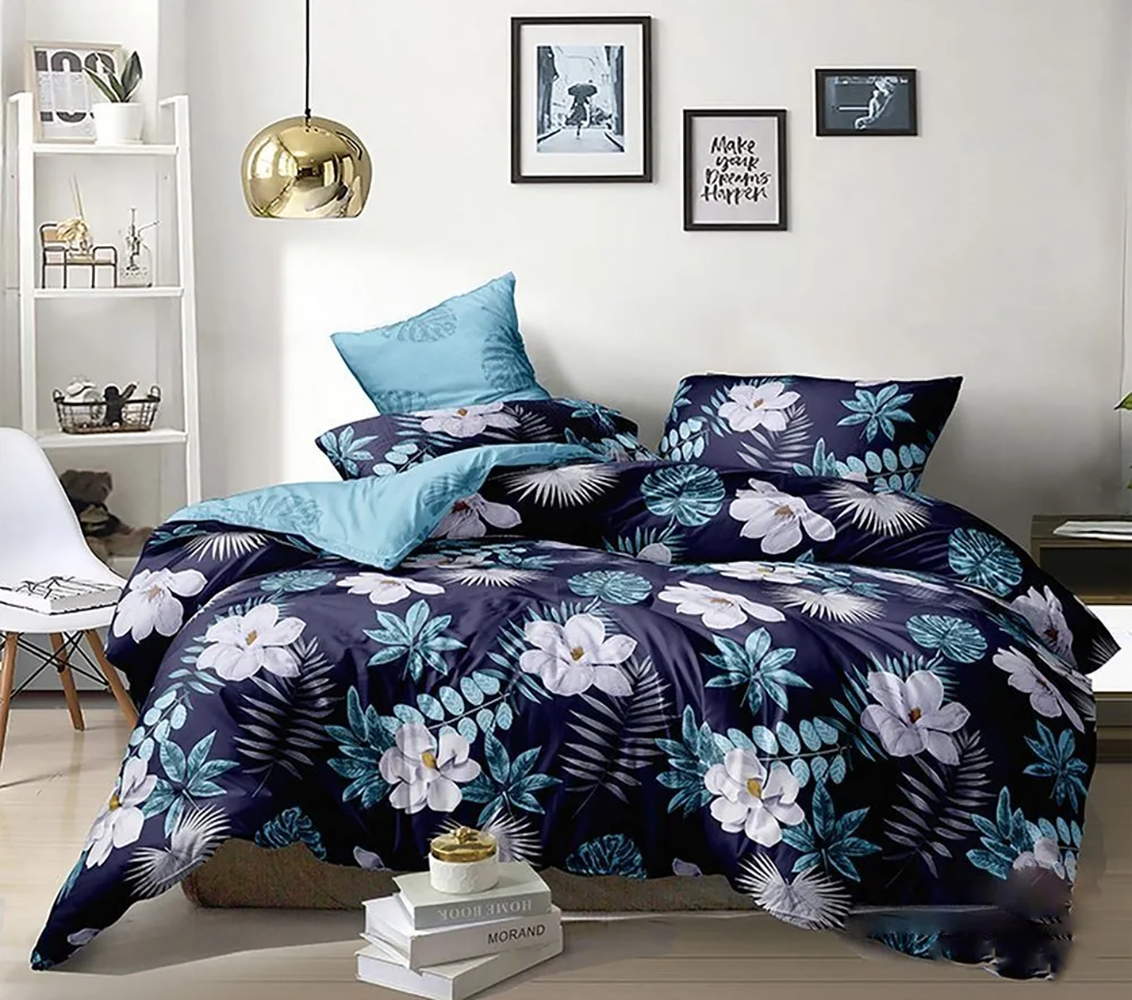 

Постельное белье на резинке Примула 2 сп с европростыней поплин 2 наволочки 50x70, Примула