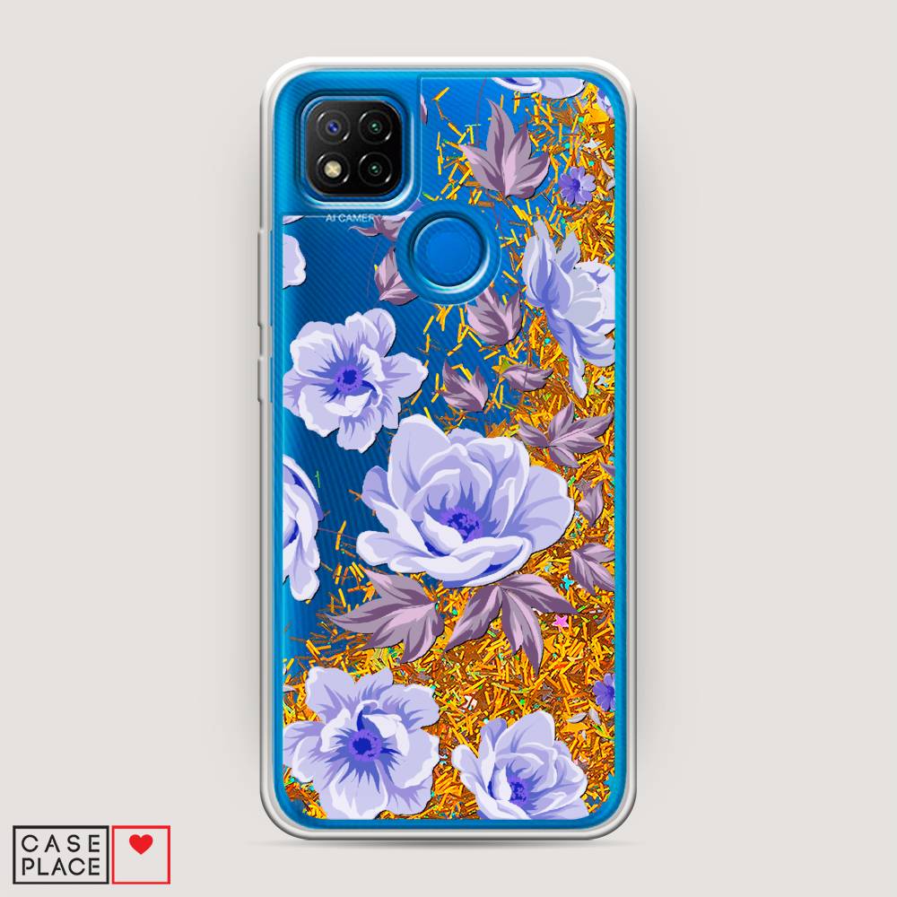 

Жидкий чехол с блестками "Цветочная фантазия 1" на Xiaomi Redmi 9C, 39090-1