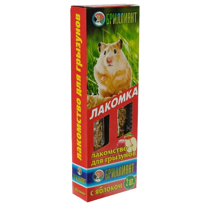 

Лакомство для грызунов Бриллиант с яблоком, 80 г