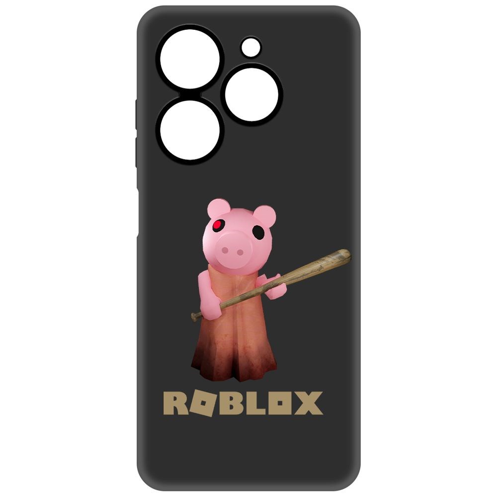 

Чехол-накладка Krutoff Soft Case Roblox-Пигги для Tecno Spark 20С черный