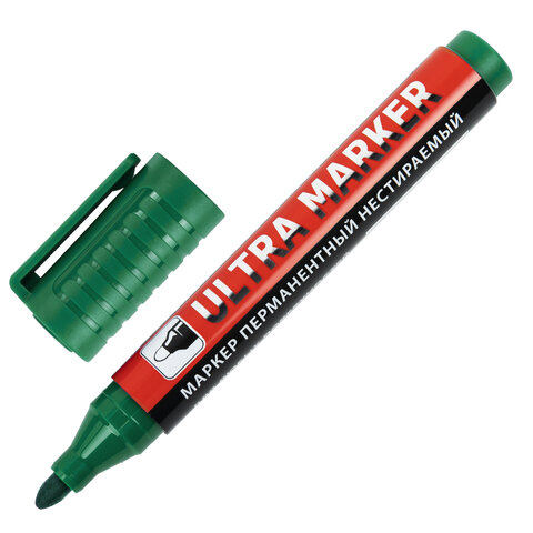 

Маркер перманентный Brauberg ULTRA MARKER 152207, зеленый, 3,5 мм, с клипом