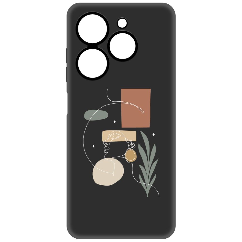 

Чехол-накладка Krutoff Soft Case Элегантность для Tecno Spark 20С черный
