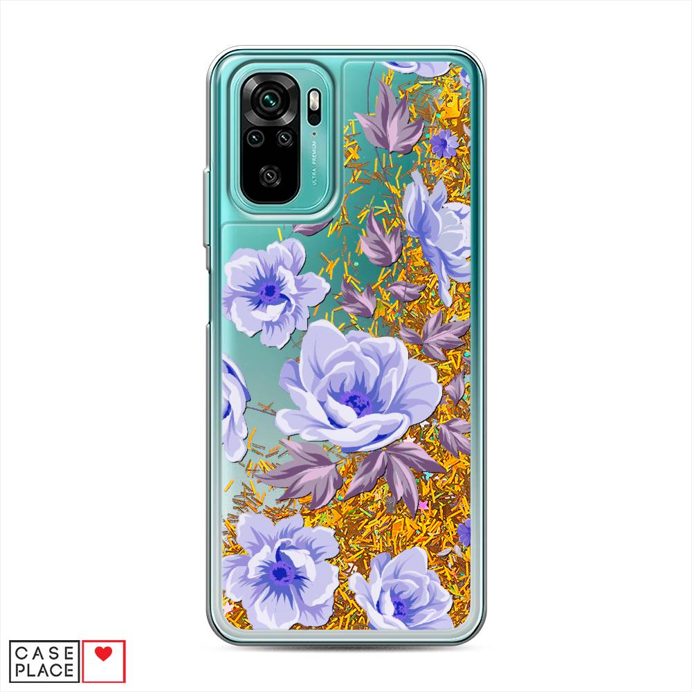 

Жидкий чехол с блестками "Цветочная фантазия 1" на Xiaomi Redmi Note 10, 39790-1