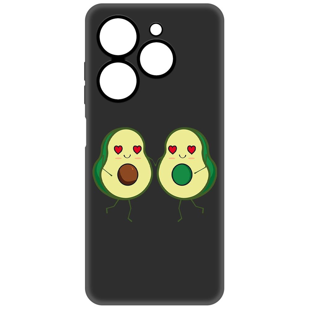 

Чехол-накладка Krutoff Soft Case Авокадо Пара для Tecno Spark 20 черный