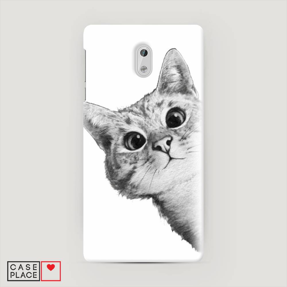 

Чехол Awog "Кот рисунок черно-белый" для Nokia 3, 120120-1
