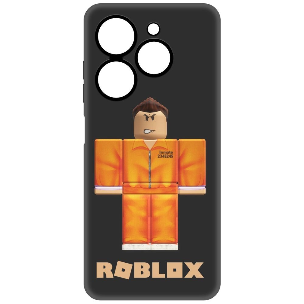 

Чехол-накладка Krutoff Soft Case Roblox-Заключенный для TECNO Spark 20 черный
