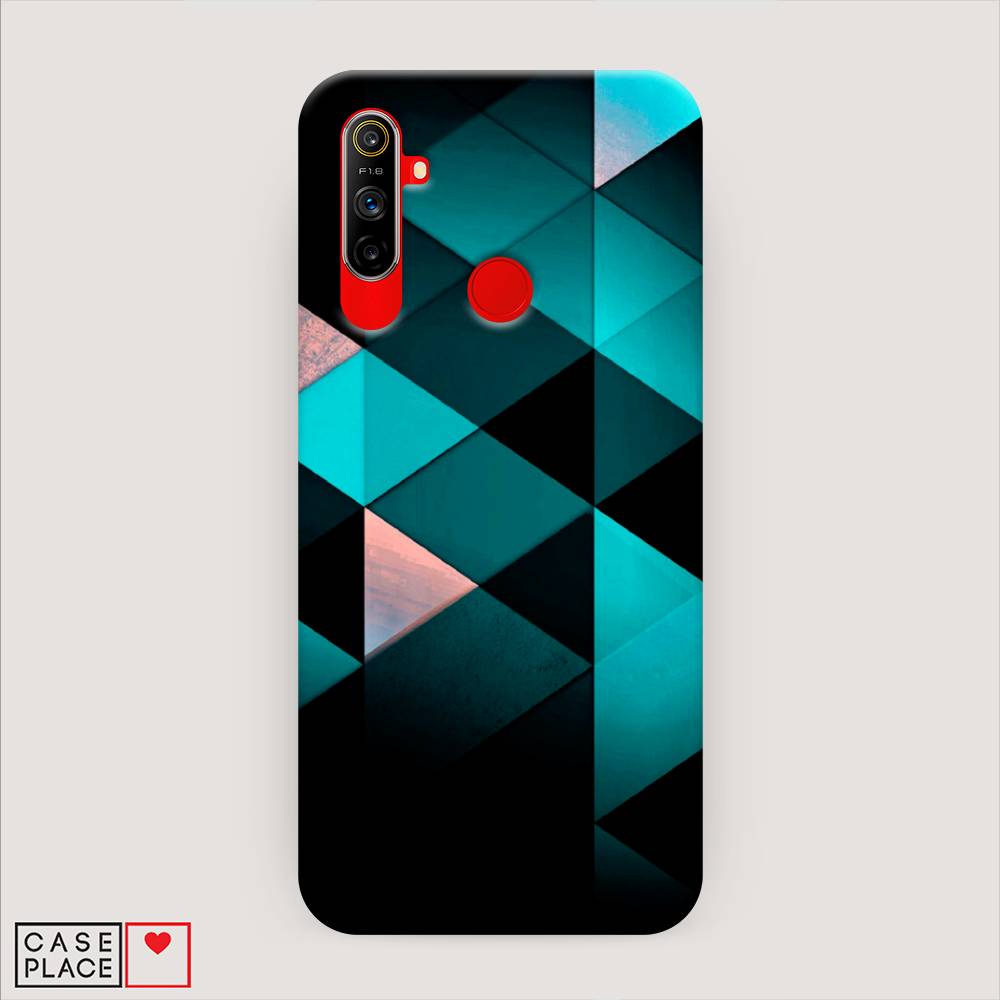 

Пластиковый чехол "Геометрия 16" на Realme C3, 253020-2