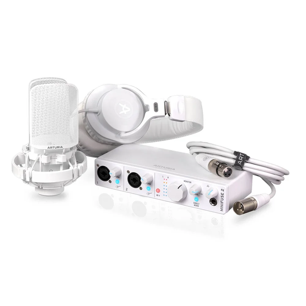 

Звуковая карта Arturia MiniFuse Recording Pack White 2.0 USB, MiniFuse Recording Pack White