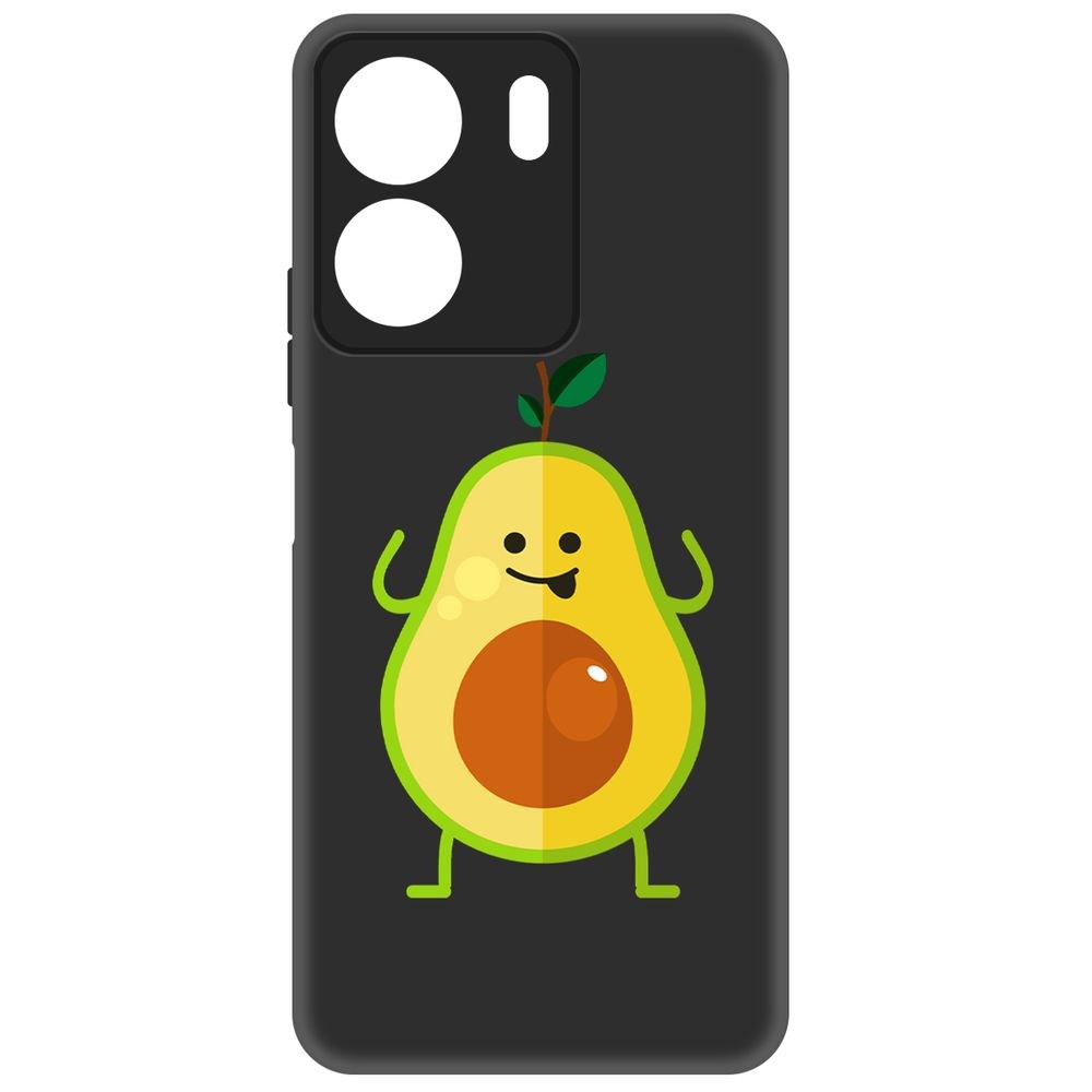 

Чехол-накладка Krutoff Soft Case Авокадо Веселый для Xiaomi Redmi 13C черный