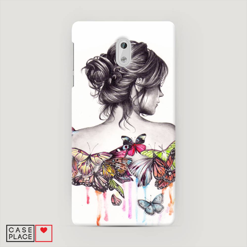 

Чехол Awog "Девушка с бабочками" для Nokia 3, 120120-7