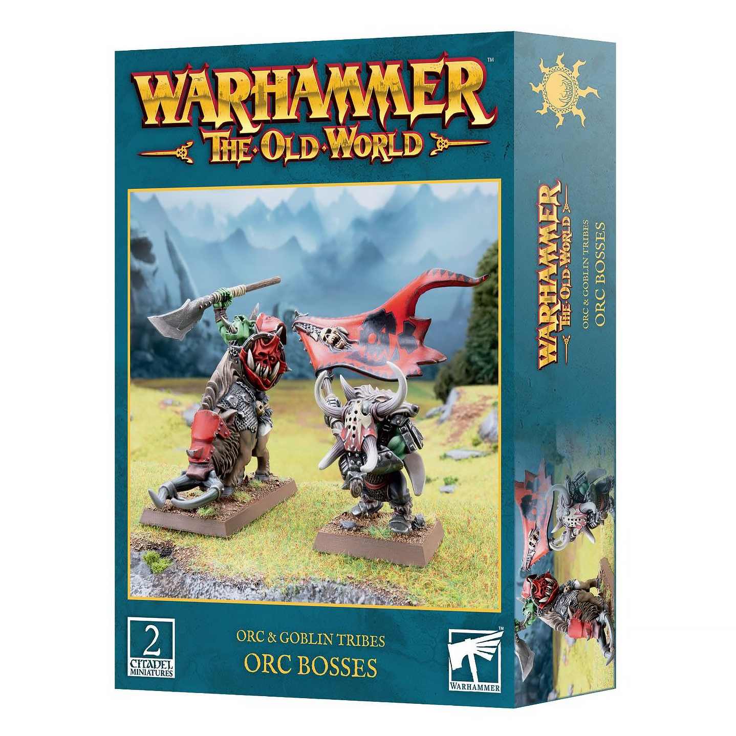 Миниатюры Games Workshop Warhammer The Old World Orc & Goblin Tribes Orc Bosses 09-01