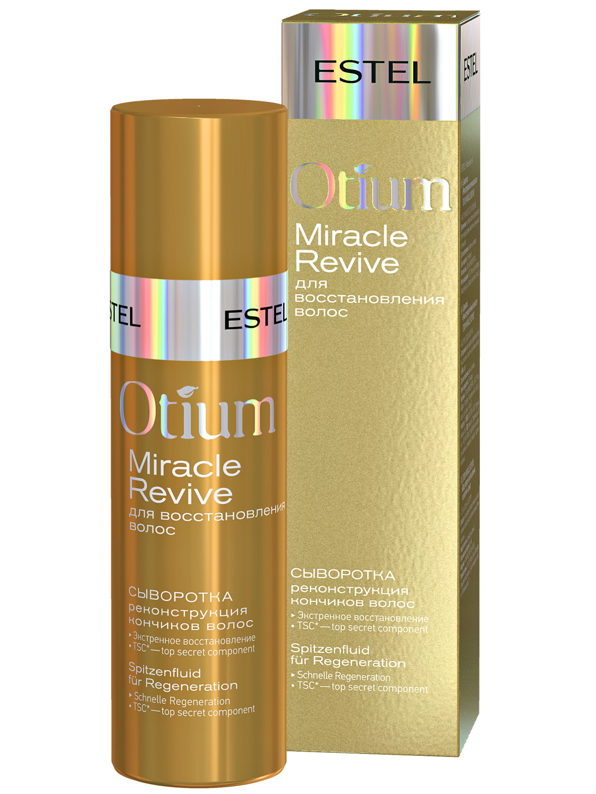 Купить Сыворотка для волос Estel Professional Otium Miracle Revive Реконструкция кончиков 100 мл, Реконструкция кончиков волос