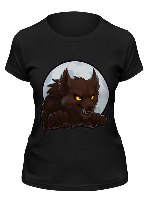 

Футболка женская Printio Werewolf черная L, Черный, Werewolf