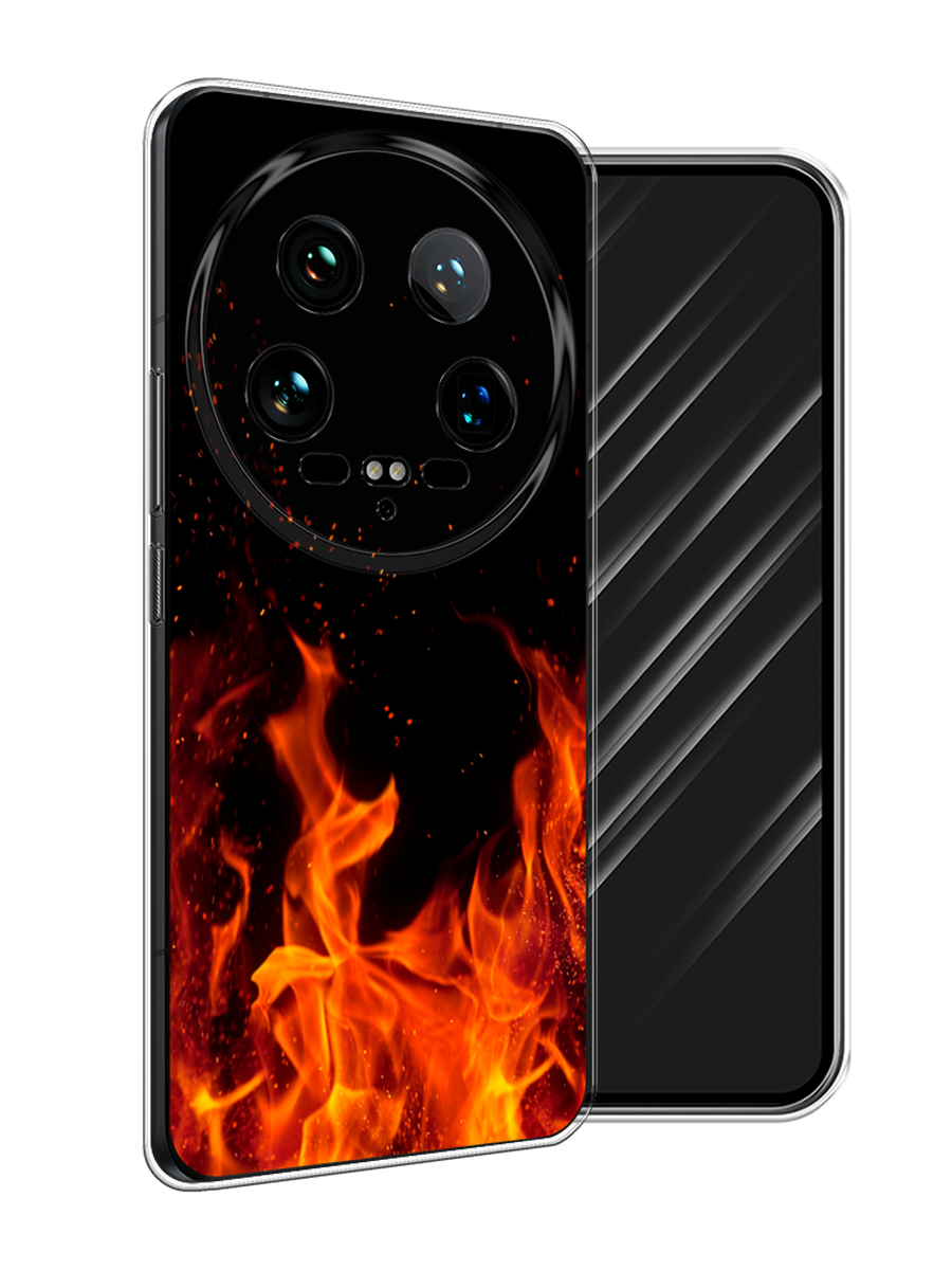 

Чехол Awog на Xiaomi 14 Ultra "Все в огне", Оранжевый;черный, 321850-1