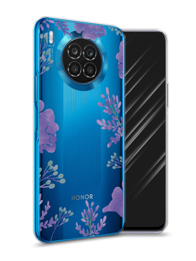 

Чехол Awog на Huawei Nova 8i "Сиреневая цветочная рамка", Разноцветный, 6106350-8
