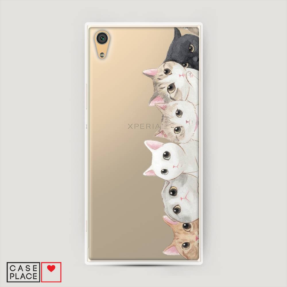 

Пластиковый чехол "Котики" на Sony Xperia XA1, Котики