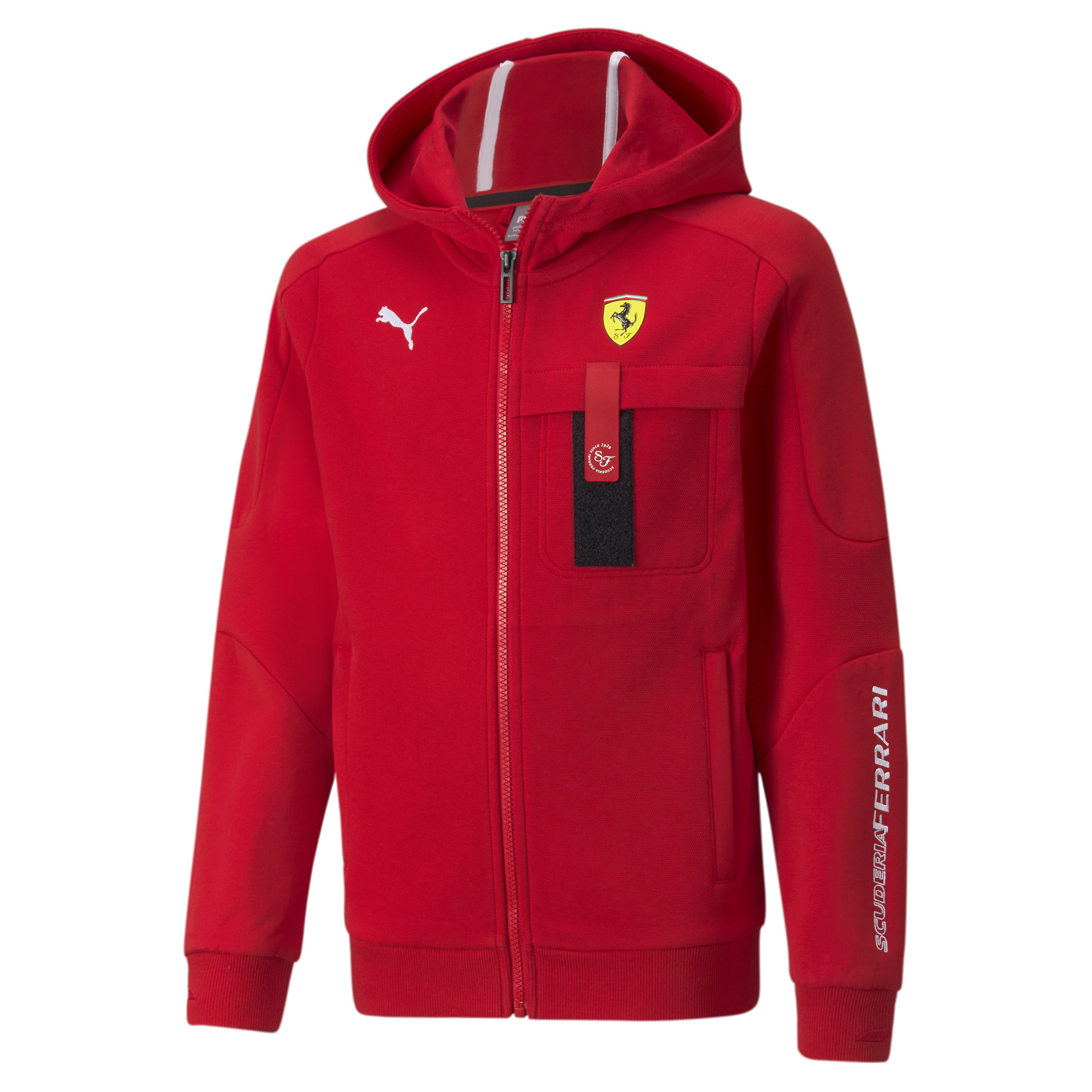 фото Толстовка puma ferrari race kids hooded sweat jacket 53172602 цв.красный р. 128