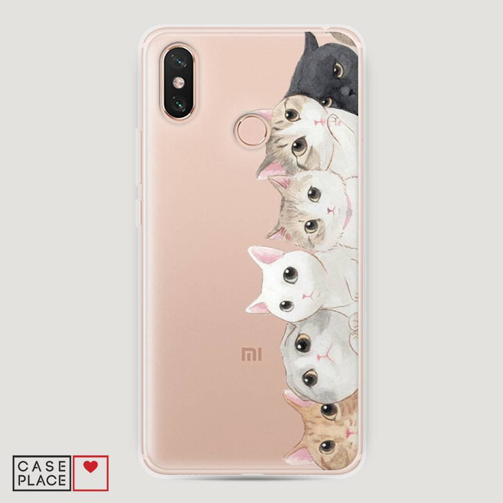 

Пластиковый чехол "Котики" на Xiaomi Mi Max 3, Котики