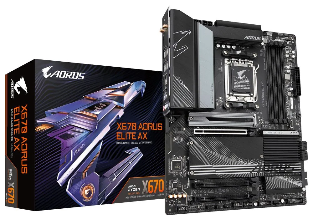 

Материнская плата Gigabyte X670 AORUS ELITE AX, X670 AORUS ELITE AX