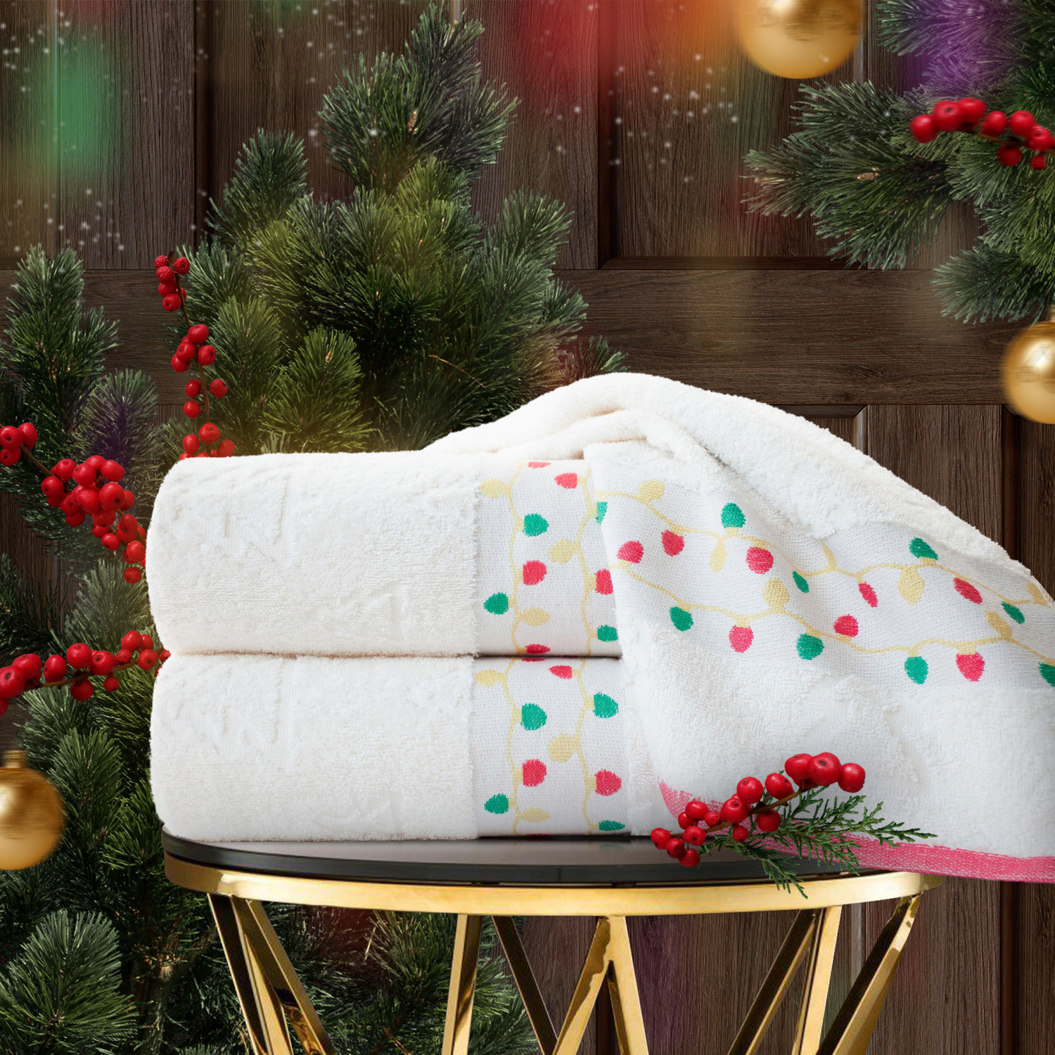 

Safia Home 5265 Набор из 2 махровых полотенец Garland 70х135 (2 шт) 1000 белый