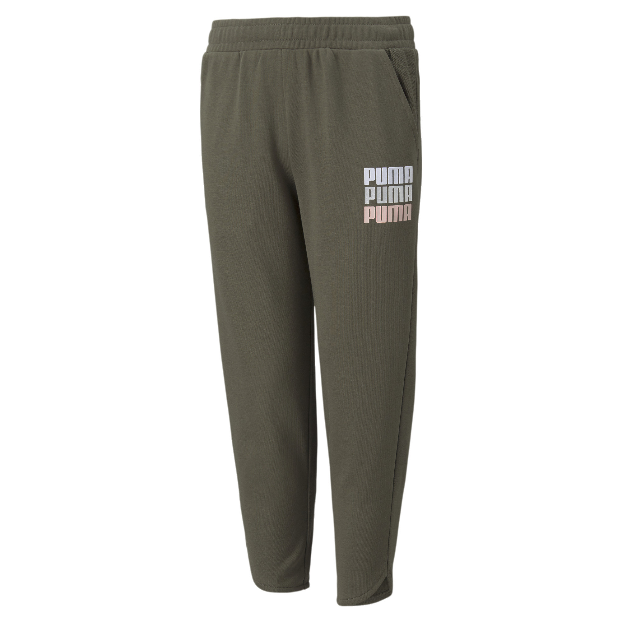 фото Брюки puma alpha 7 8 pants tr op g 58923744 цв.зеленый р. 104