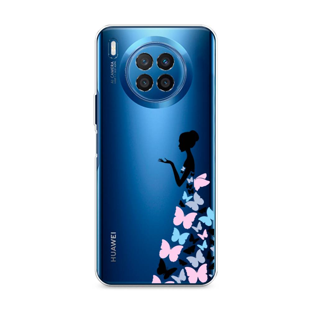 фото Чехол awog "платье из бабочек" для huawei nova 8i