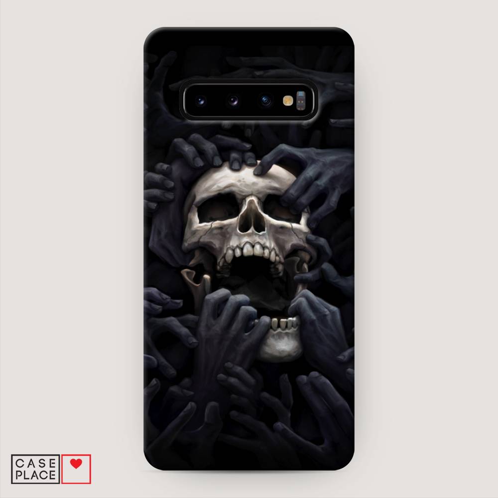 фото Пластиковый чехол "череп 29" на samsung galaxy s10 + awog