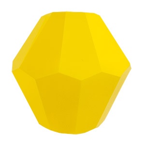 Бусины стеклянные Zlatka 4х4 мм, 34 шт, на нити, цвет №39 желтый (GBA-01)