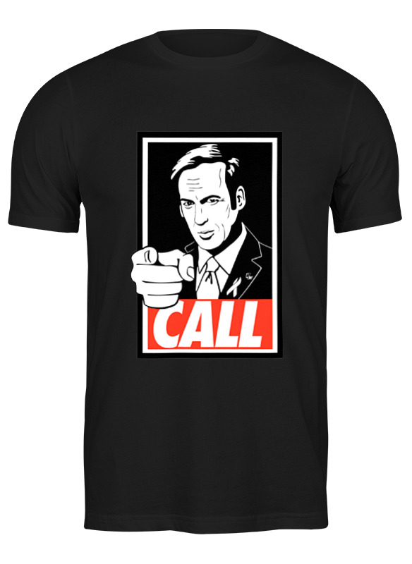 

Футболка мужская Printio Call saul черная M, Черный, Call saul
