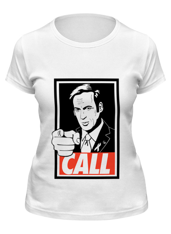 

Футболка женская Printio Call saul белая M, Белый, Call saul