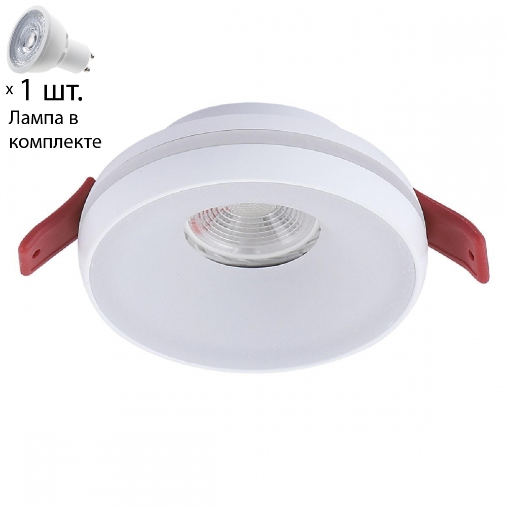 

Встраиваемый светильник с лампочкой Crystal Lux CLT 063C1 WH+Lamps