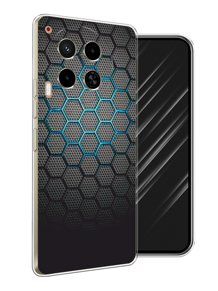 

Чехол Awog на Tecno Camon 30 4G "Бирюзовые соты", Бирюзовый;синий;черный, 305650-1