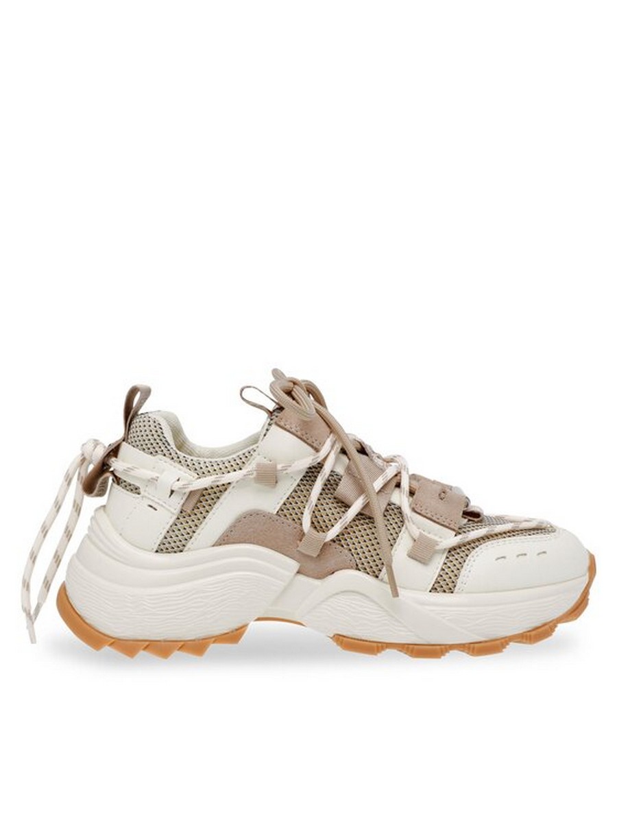 

Кроссовки женские STEVE MADDEN Tazmania Sneaker SM11002419-04005-TBE бежевые 39 EU, Бежевый, Tazmania Sneaker SM11002419-04005-TBE