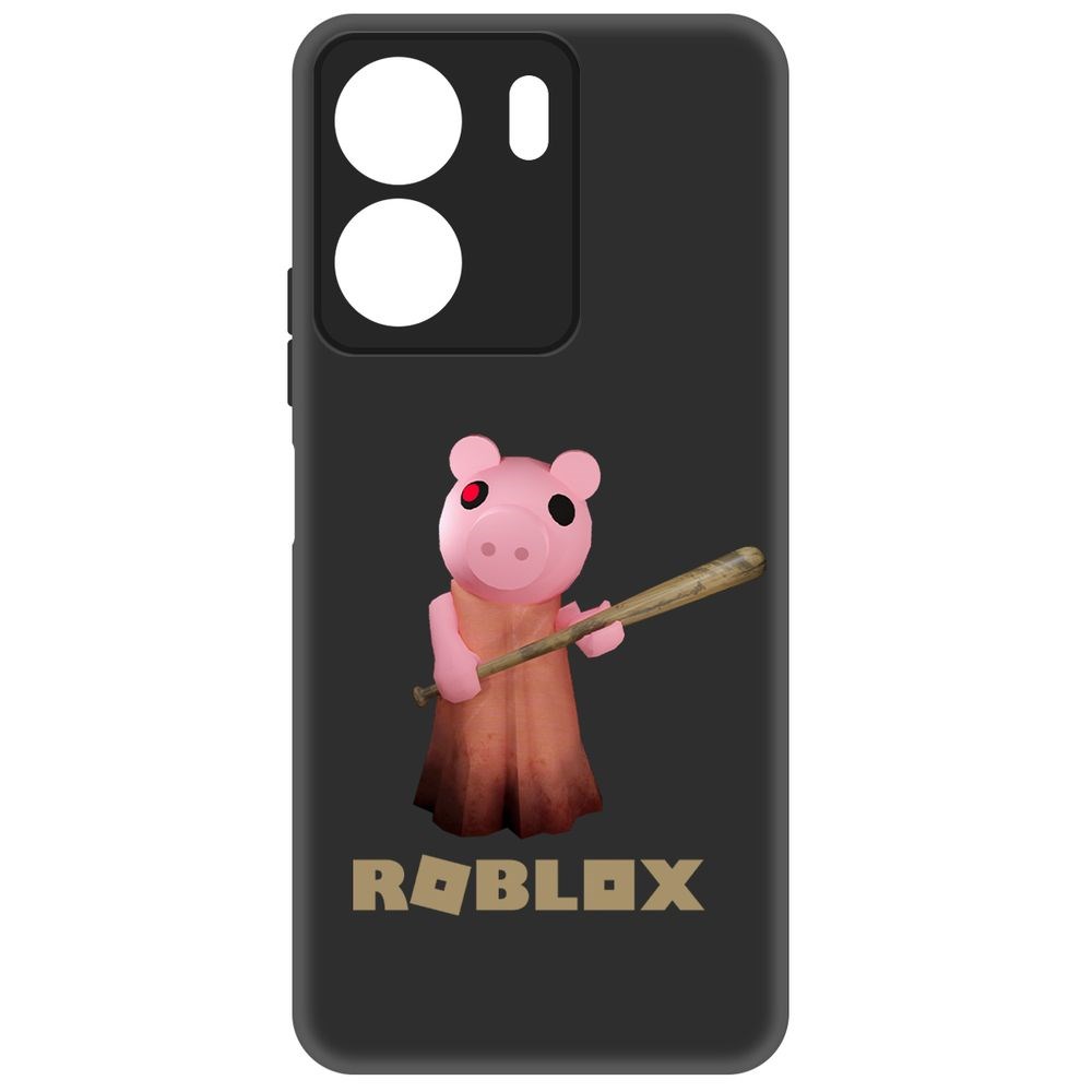 

Чехол-накладка Krutoff Soft Case Roblox-Пигги для Xiaomi Redmi 13C черный