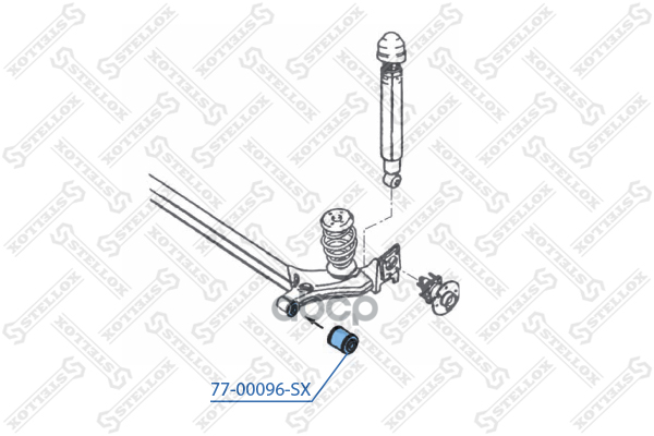 

77-00096-SX_сайлентблок зад. балки Opel Astra/VectraА <98