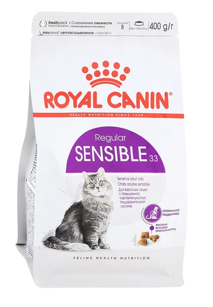 

Сухой корм для кошек Royal Canin Sensible для кошек с чувствительным ЖКТ, 400 г