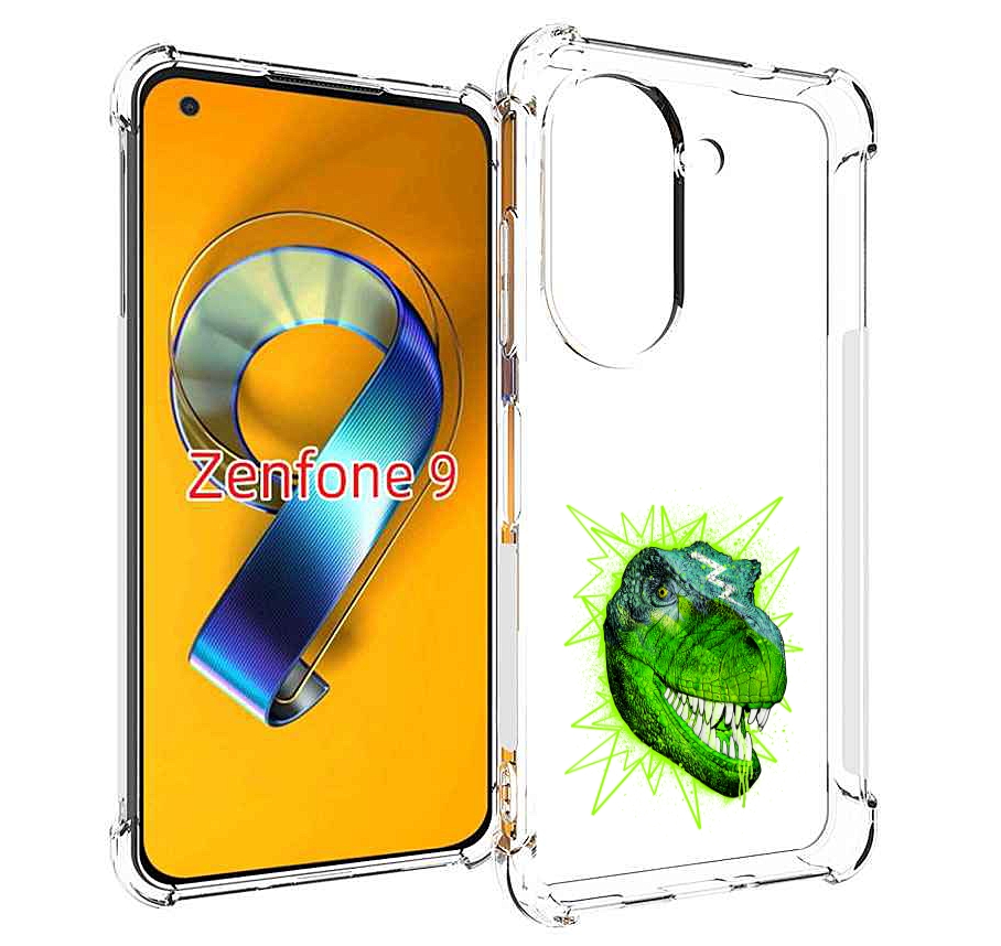 

Чехол MyPads зеленый динозавр для Asus Zenfone 9 (AI2202), Прозрачный, Tocco
