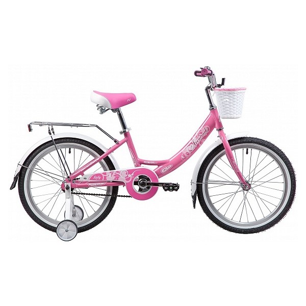 

Велосипед NOVATRACK 205AGIRLISH.PN9 20", GIRLISH line,розовый 134090, Белый;розовый, GIRLISH line