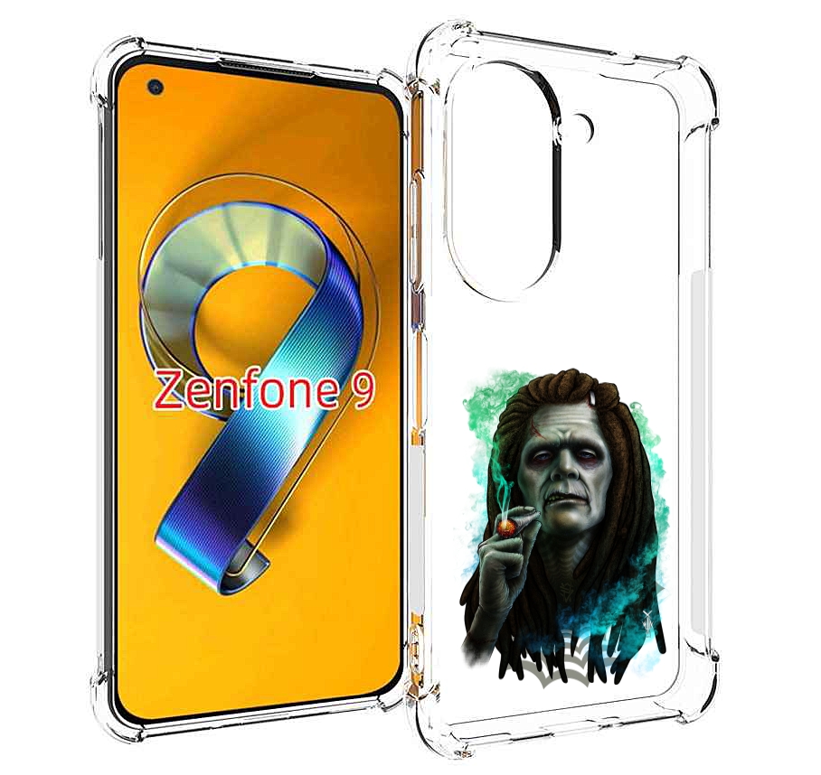 

Чехол MyPads зеленый мужчина с сигаретой для Asus Zenfone 9 (AI2202), Прозрачный, Tocco