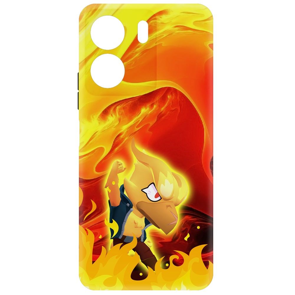 

Чехол-накладка Krutoff Soft Case Brawl Stars - Ворон-Феникс для Xiaomi Redmi 13C черный