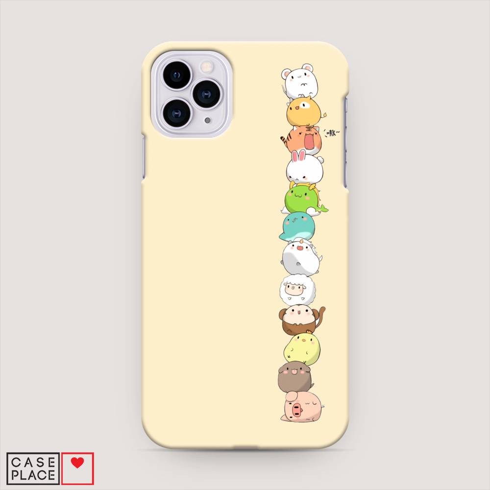 

Пластиковый чехол "Питомцы Чиби" на Apple iPhone 11 Pro Max, 12220-1