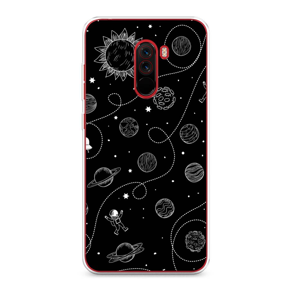 

Чехол Awog на Xiaomi Pocophone F1 "В невесомости", Разноцветный, 34450-4